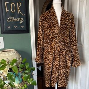 Lauren Ralph Lauren Leopard Print Robe